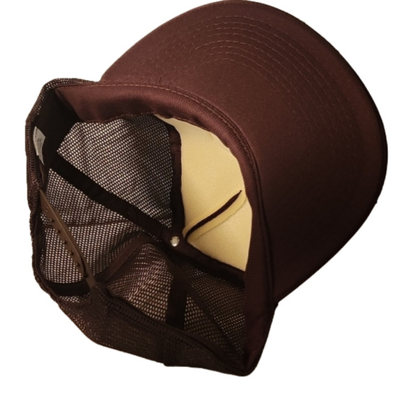 Goc - Brown Mesh Snapback Truckers Hat - One Size - Picture 6 of 7
